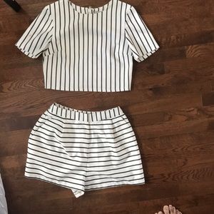 ASOS two piece shirt and top set